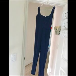 Kittenish Navy Business Suit Romper